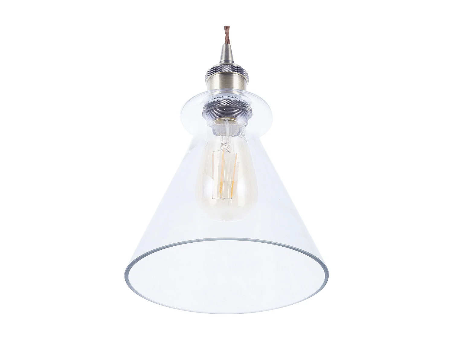 Lampe suspension BERGANTES Verre Transparent