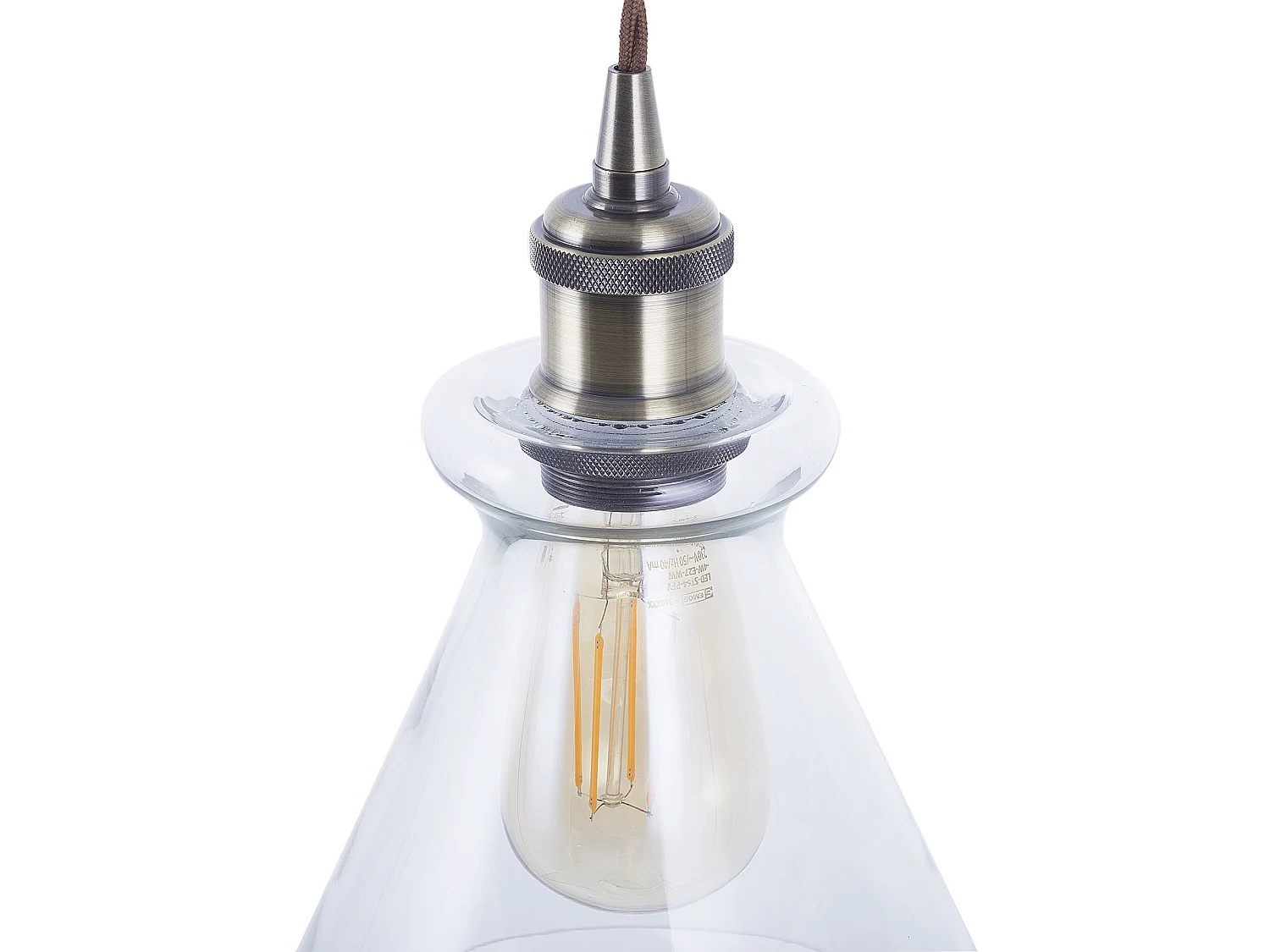 Lampe suspension BERGANTES Verre Transparent