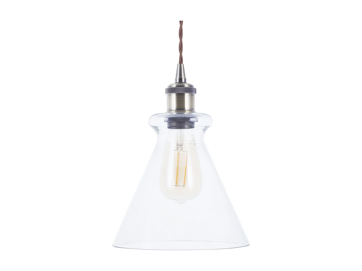 Lampe suspension BERGANTES Verre Transparent