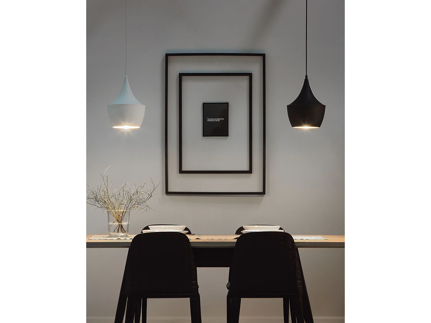 Hanglamp FRASER Zwart