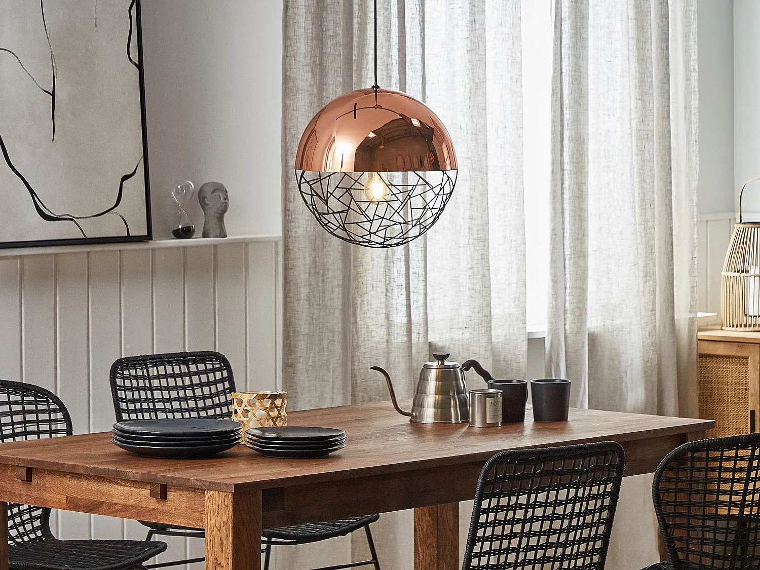 Lampe suspension PADMA Métal Cuivré