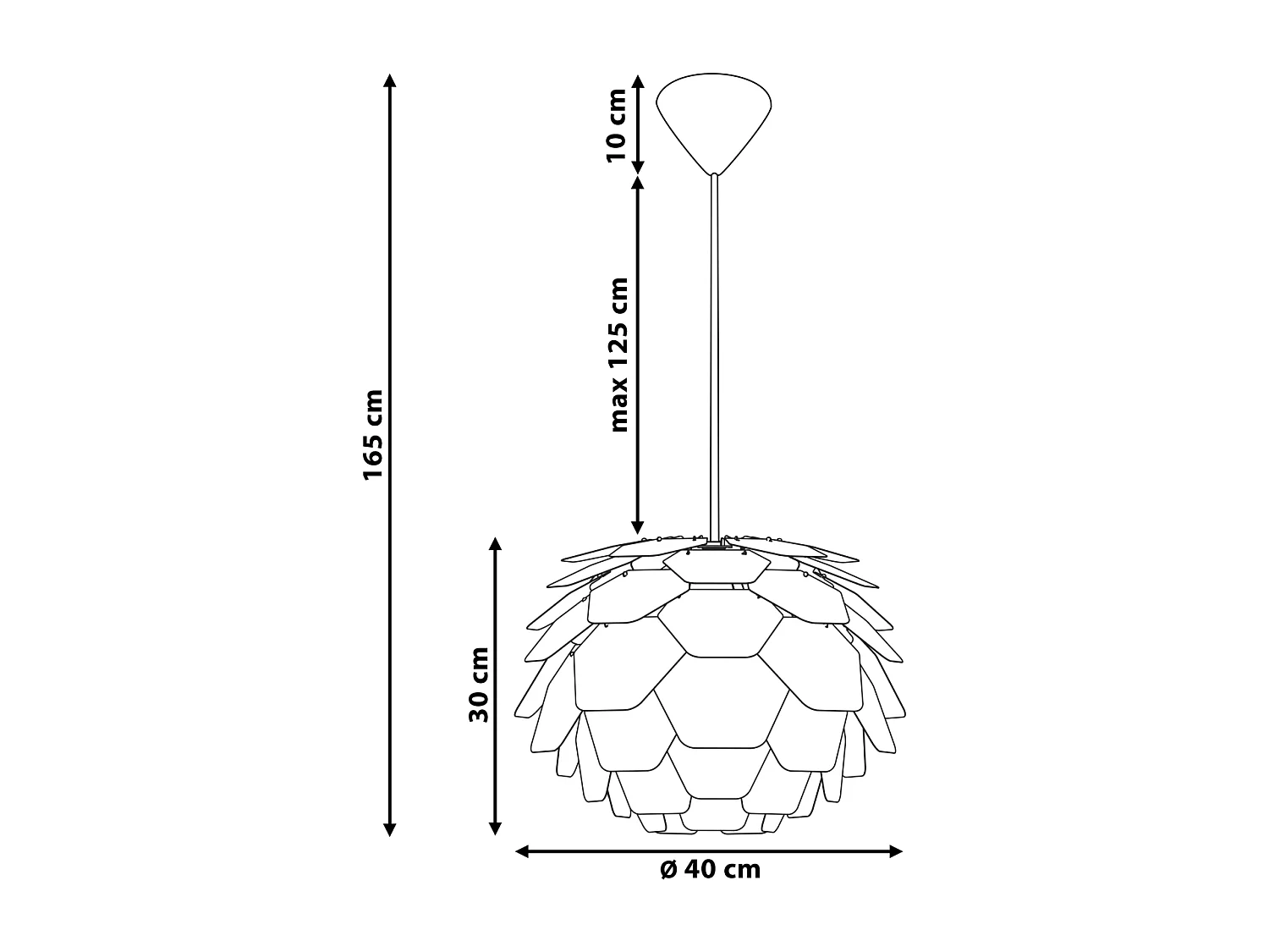 Moderne Pendelleuchte Blumenform blau Segre Klein