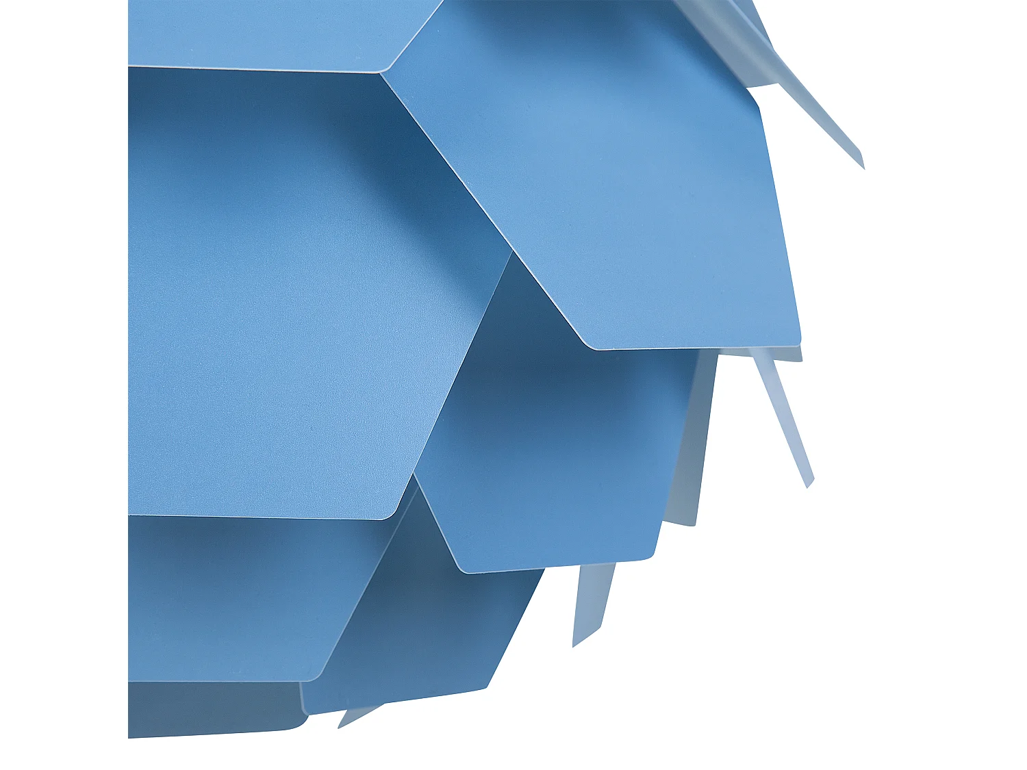 Moderne Pendelleuchte Blumenform blau Segre Klein