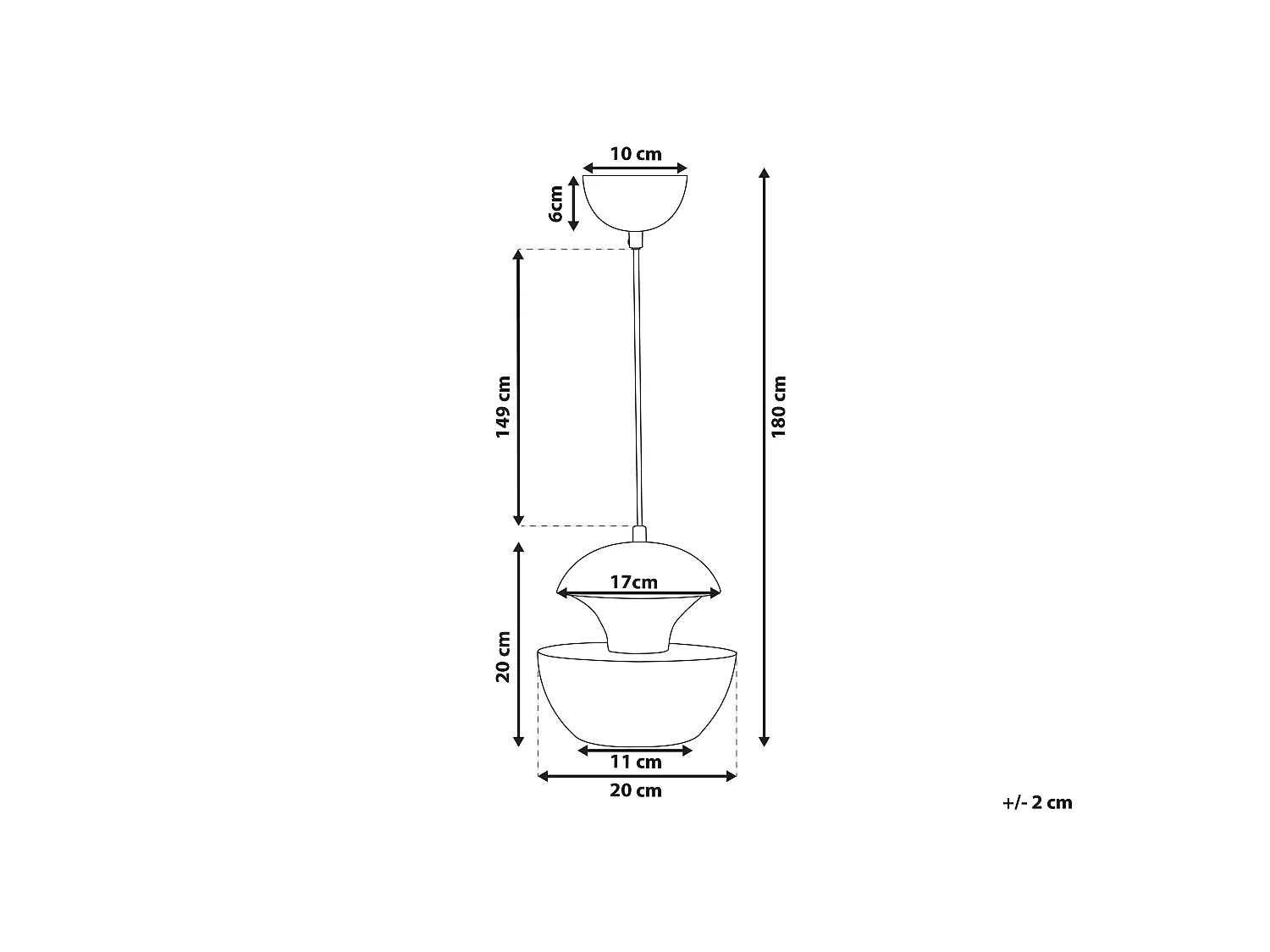Lampe suspension BOJANA Métal Argenté
