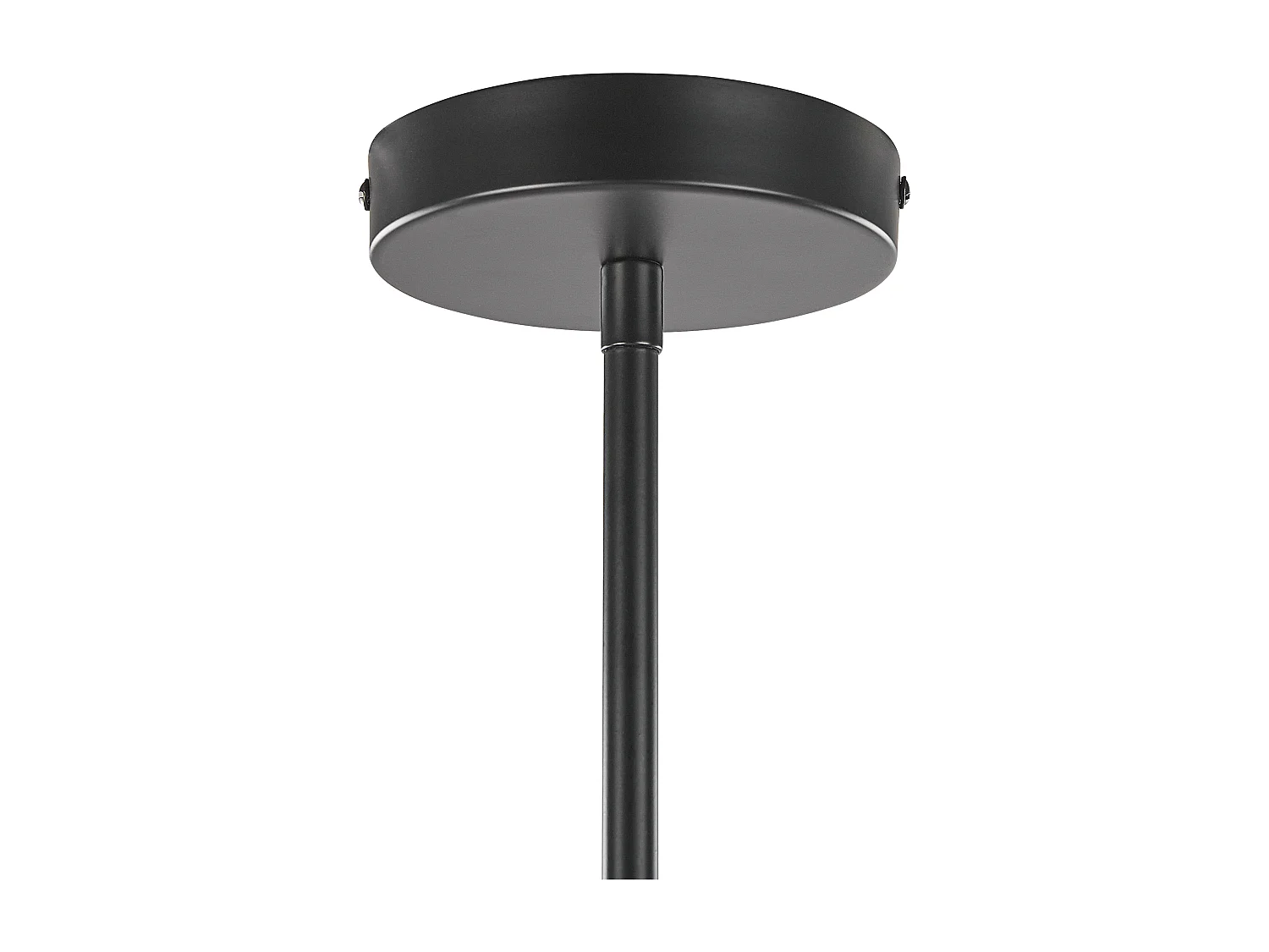 Moderne Hängelampe aus Eisen / Glas 6-flammige Dekolampe schwarz Adawro