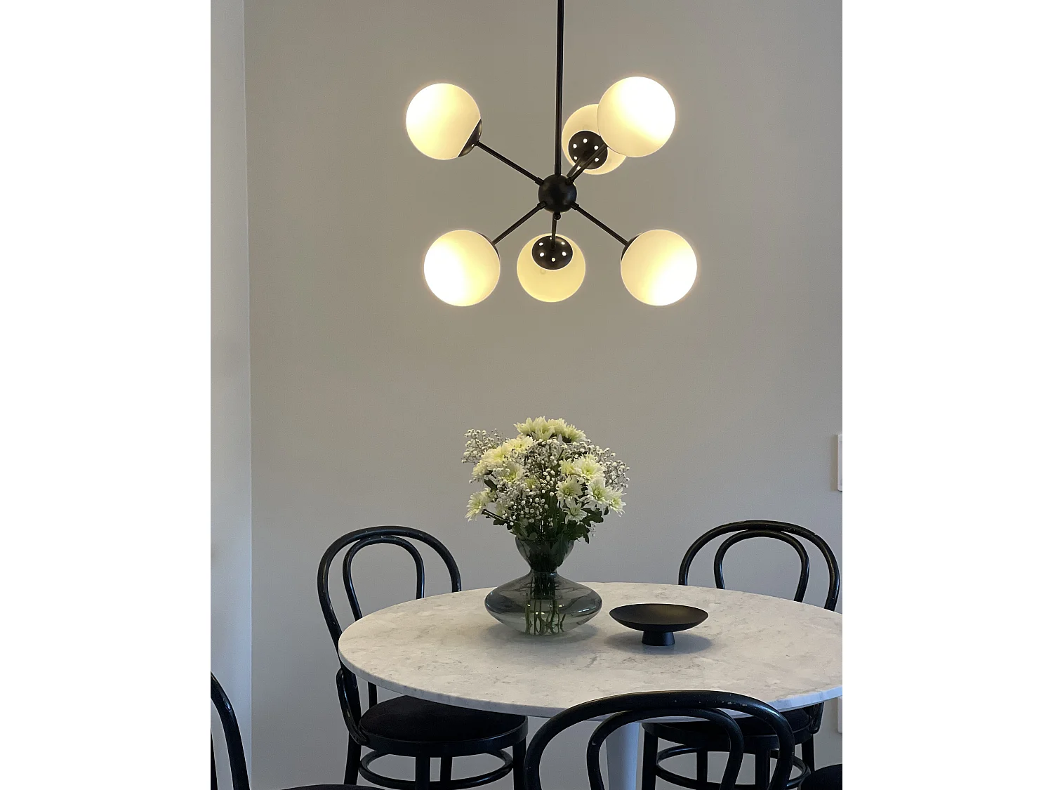 Plafonnier ADAWRO Métal Noir/blanc