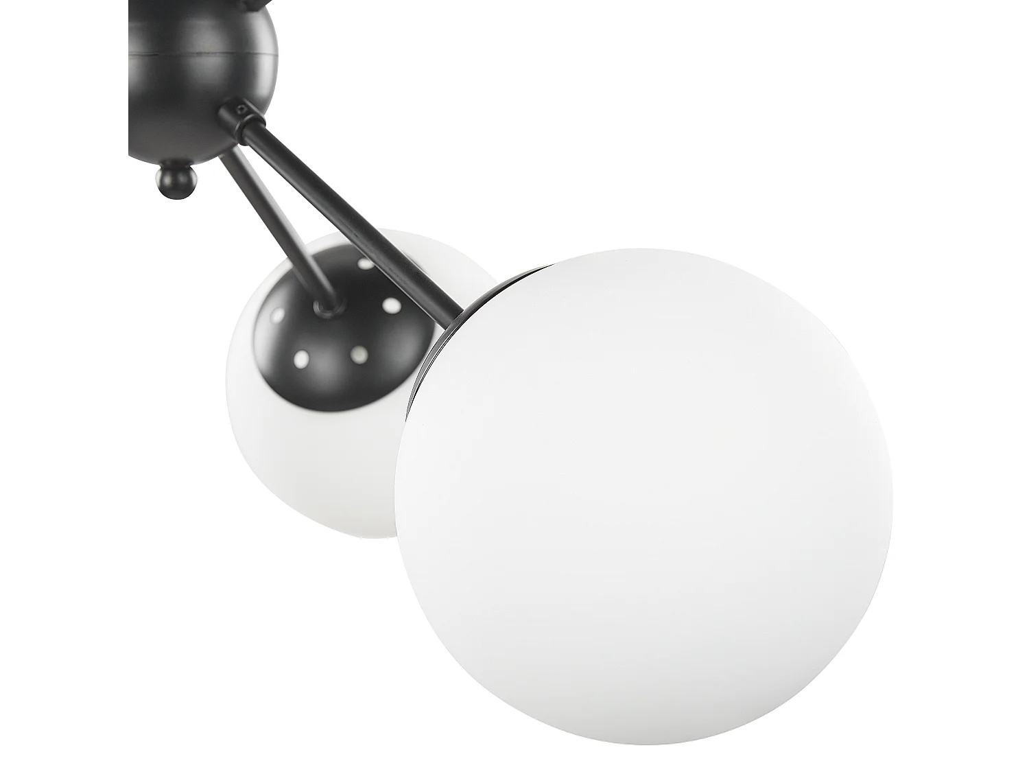 Iluminação de tecto ADAWRO Metal Preto/Branco