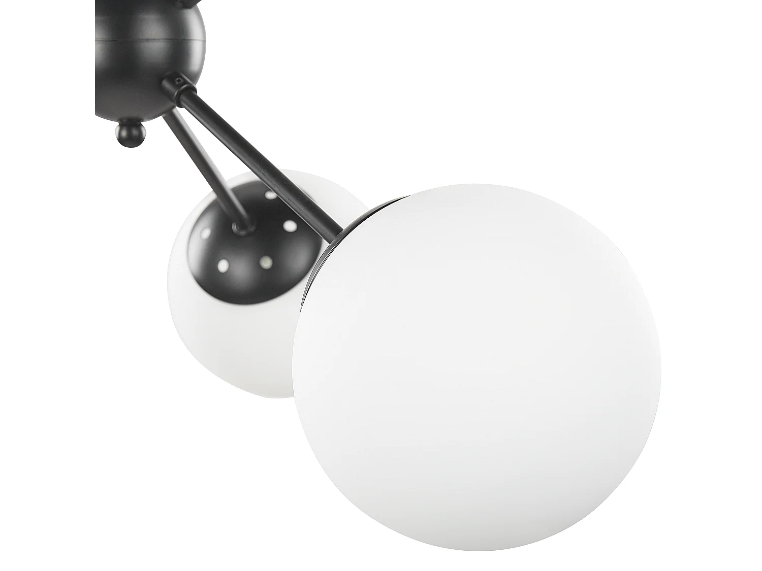 Plafonnier ADAWRO Métal Noir/blanc