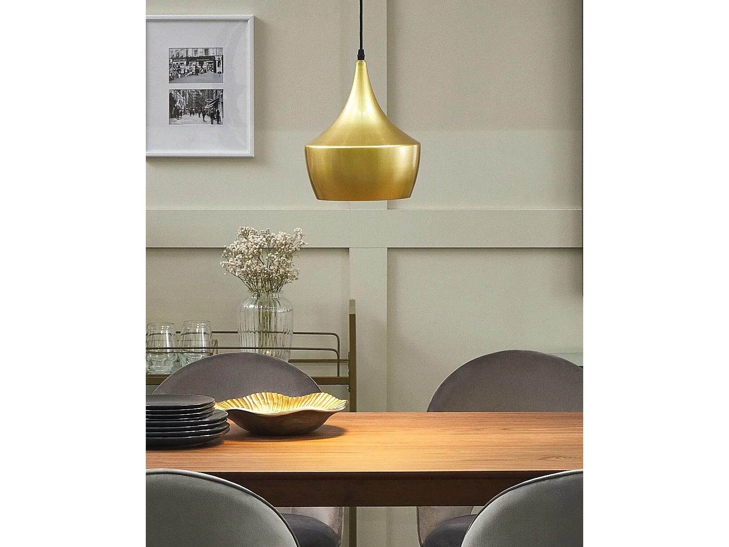 Hanglamp FRASER Goud