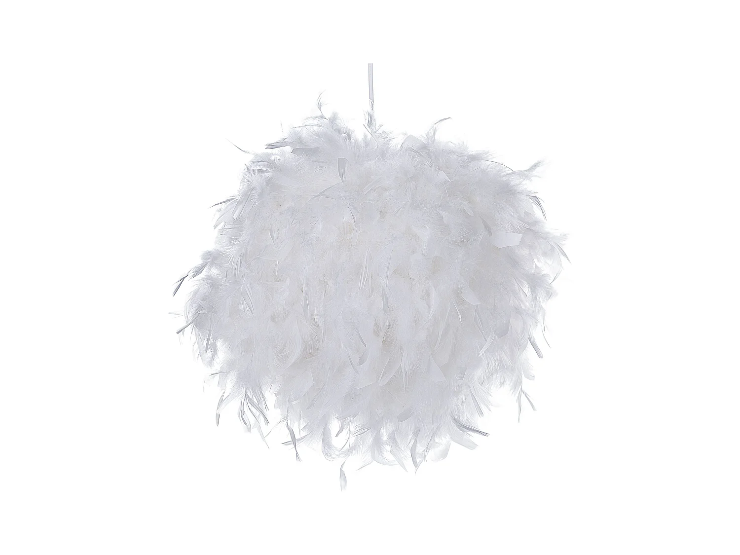 Lampe suspension DRAVA Plumes Blanc