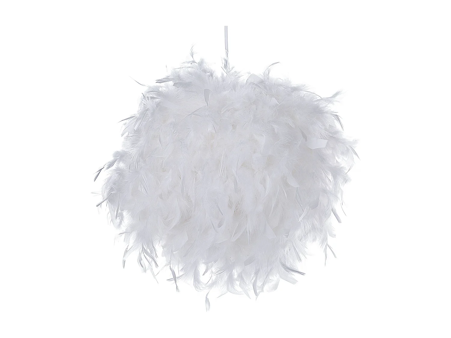 Lampe suspension DRAVA Plumes Blanc
