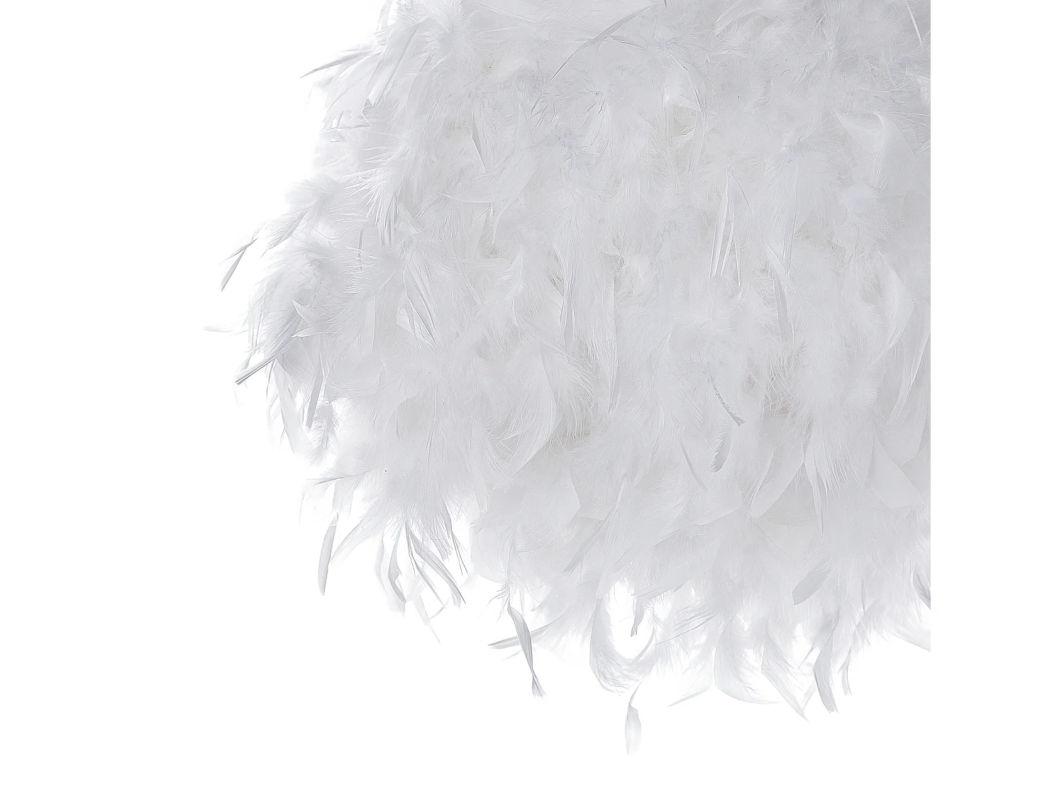 Lampe suspension DRAVA Plumes Blanc