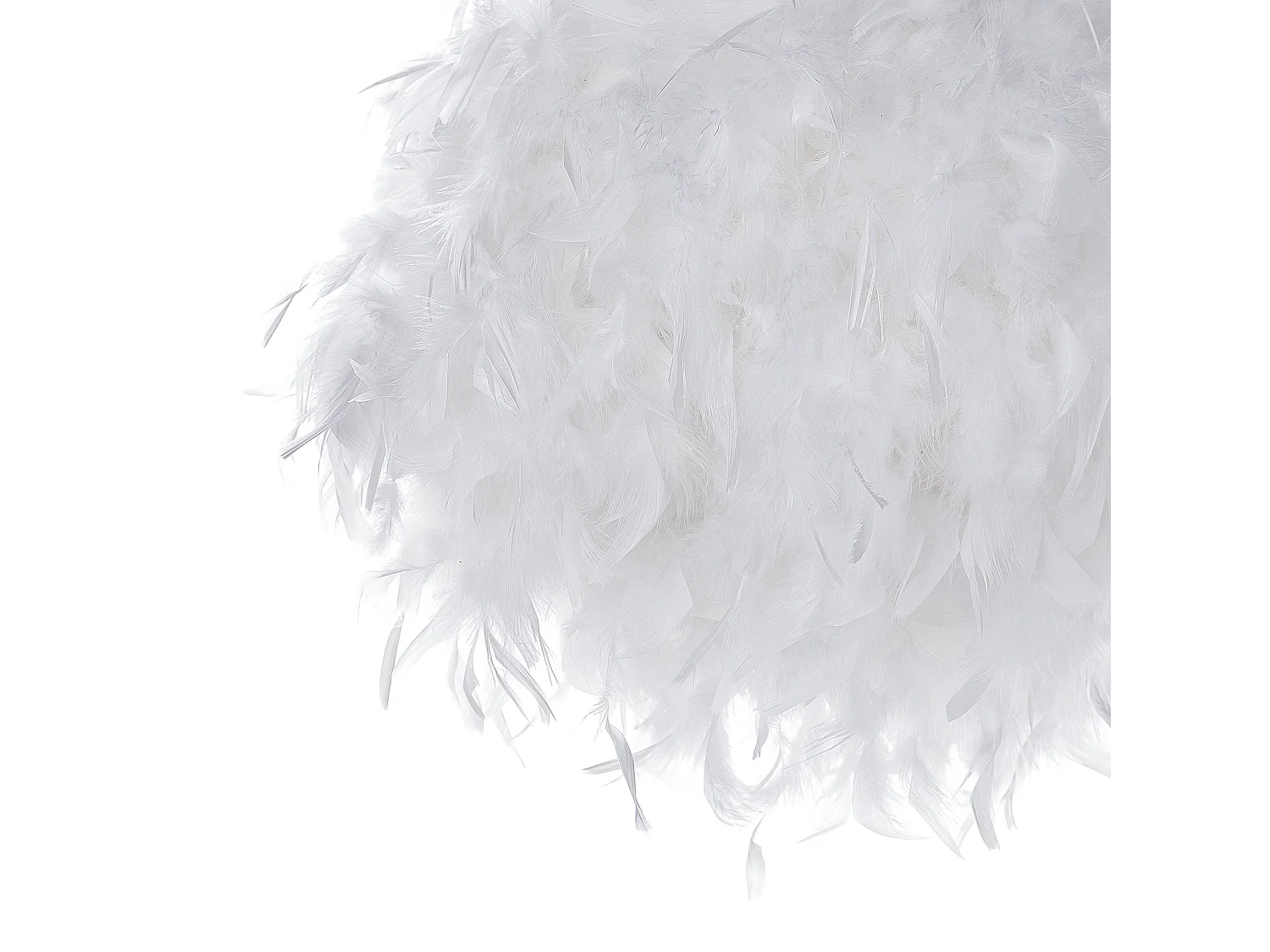 Lampe suspension DRAVA Plumes Blanc