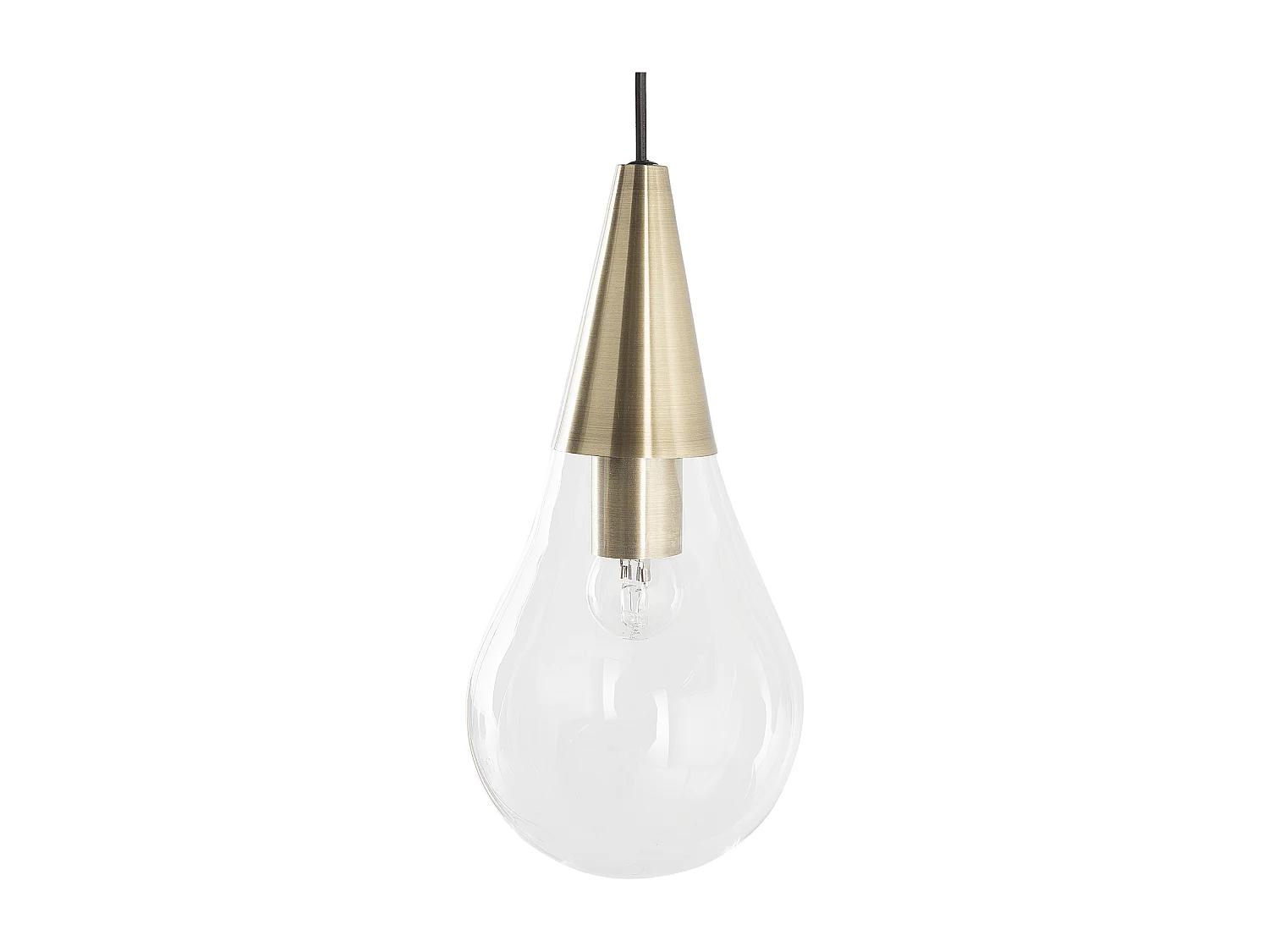 Hanglamp VESLE Glas Messing