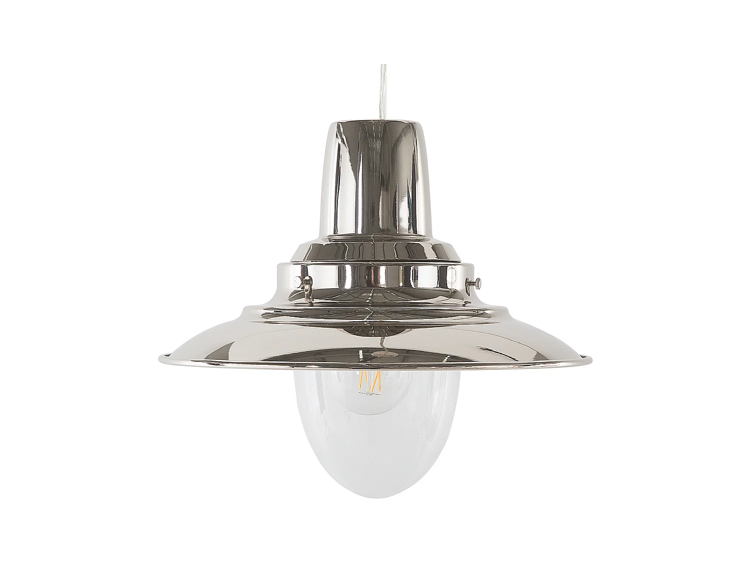 Lampe suspension en nickel PINEGA