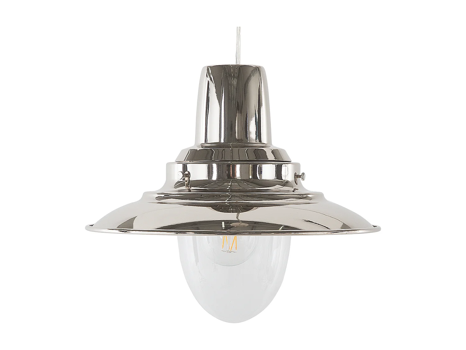 Lampe suspension en nickel PINEGA
