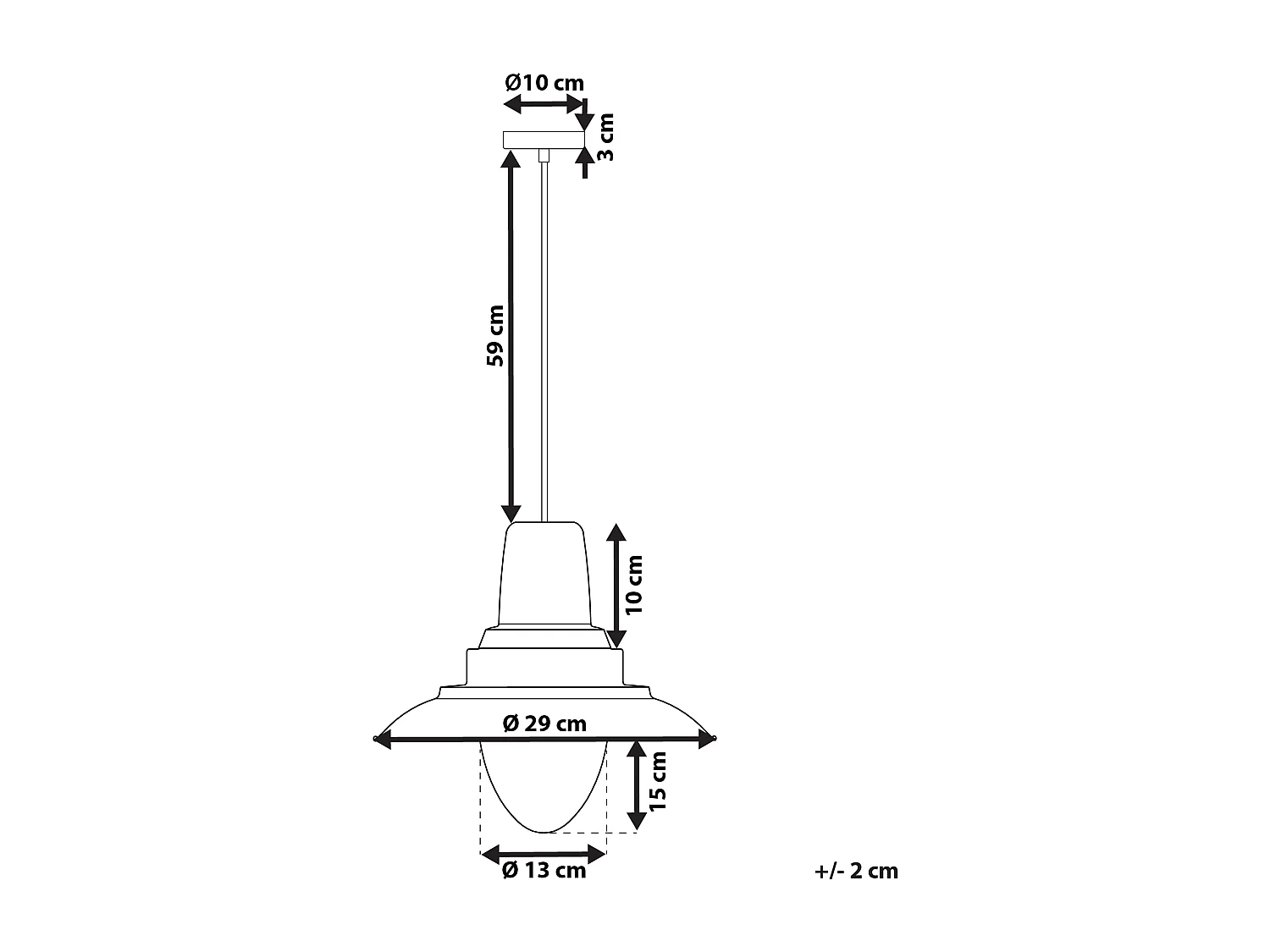 Lampe suspension en nickel PINEGA