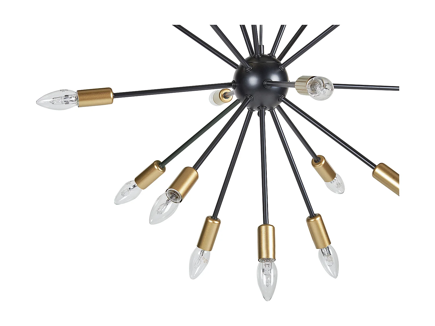 Lampe suspension MAGUSE Métal Noir/doré