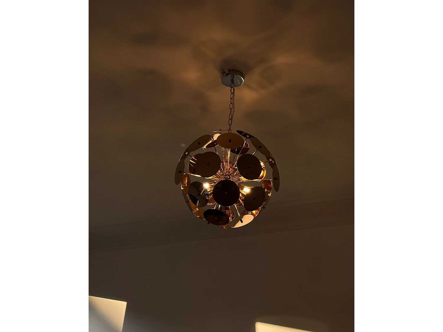 Lampe suspension ZAMBEZI Métal Cuivré