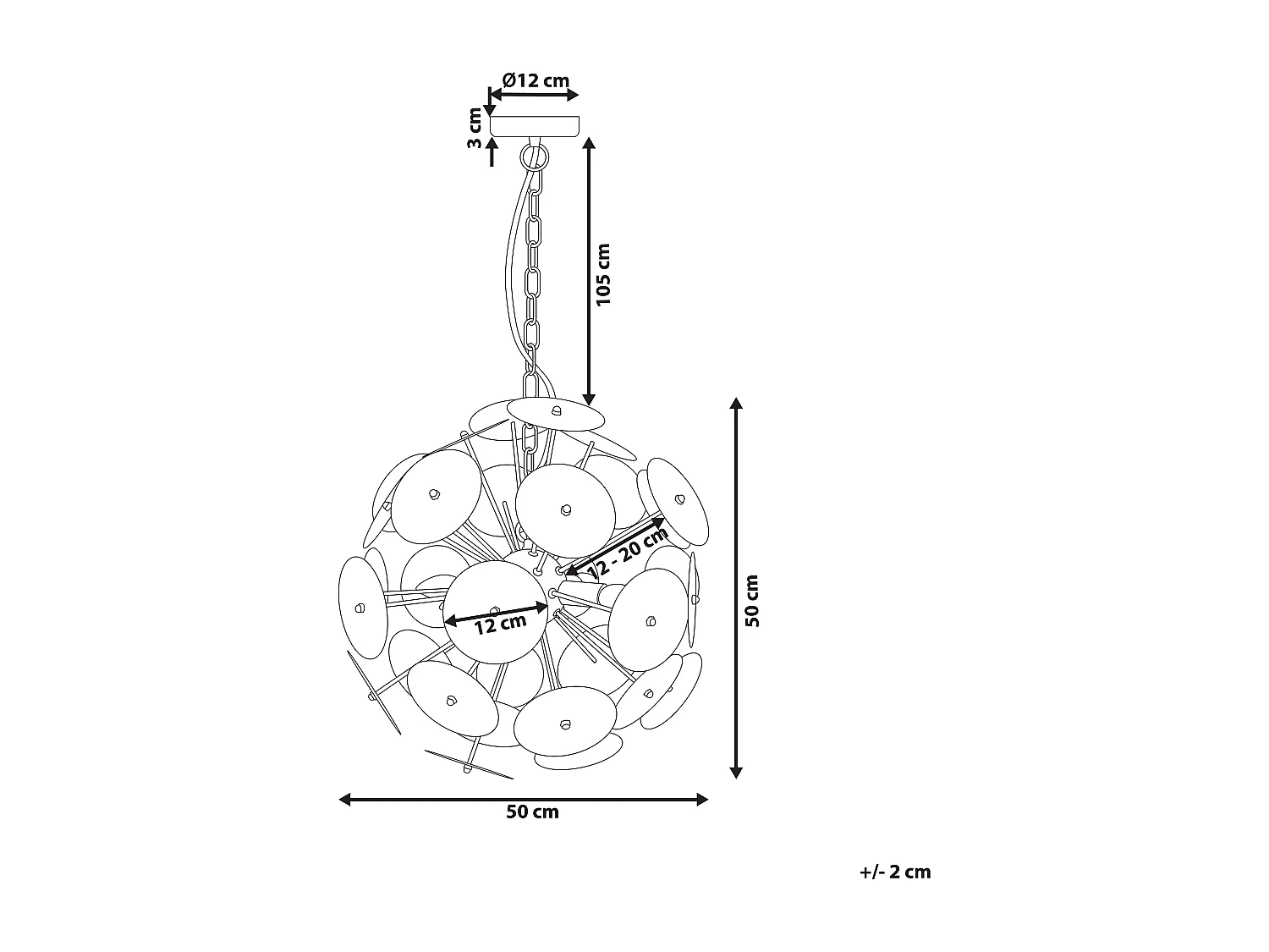 Lampe suspension ZAMBEZI Métal Cuivré