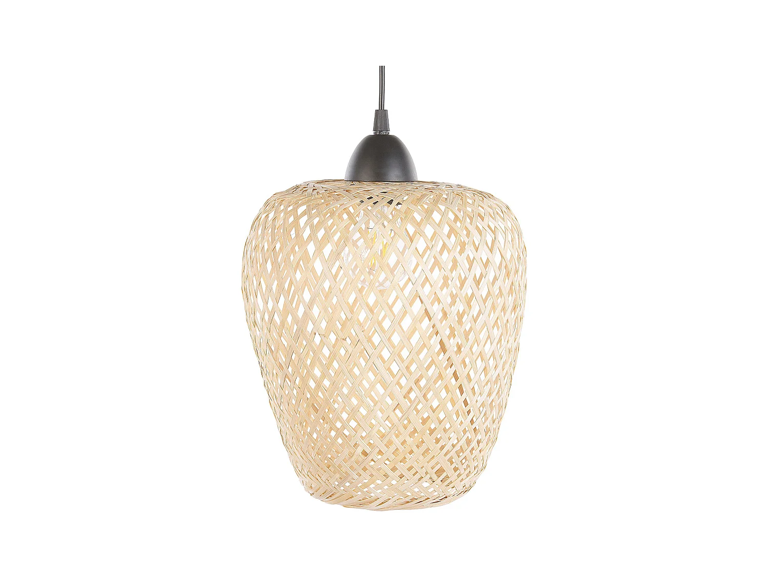 Lampe suspension BOMU Bambou Cuivré