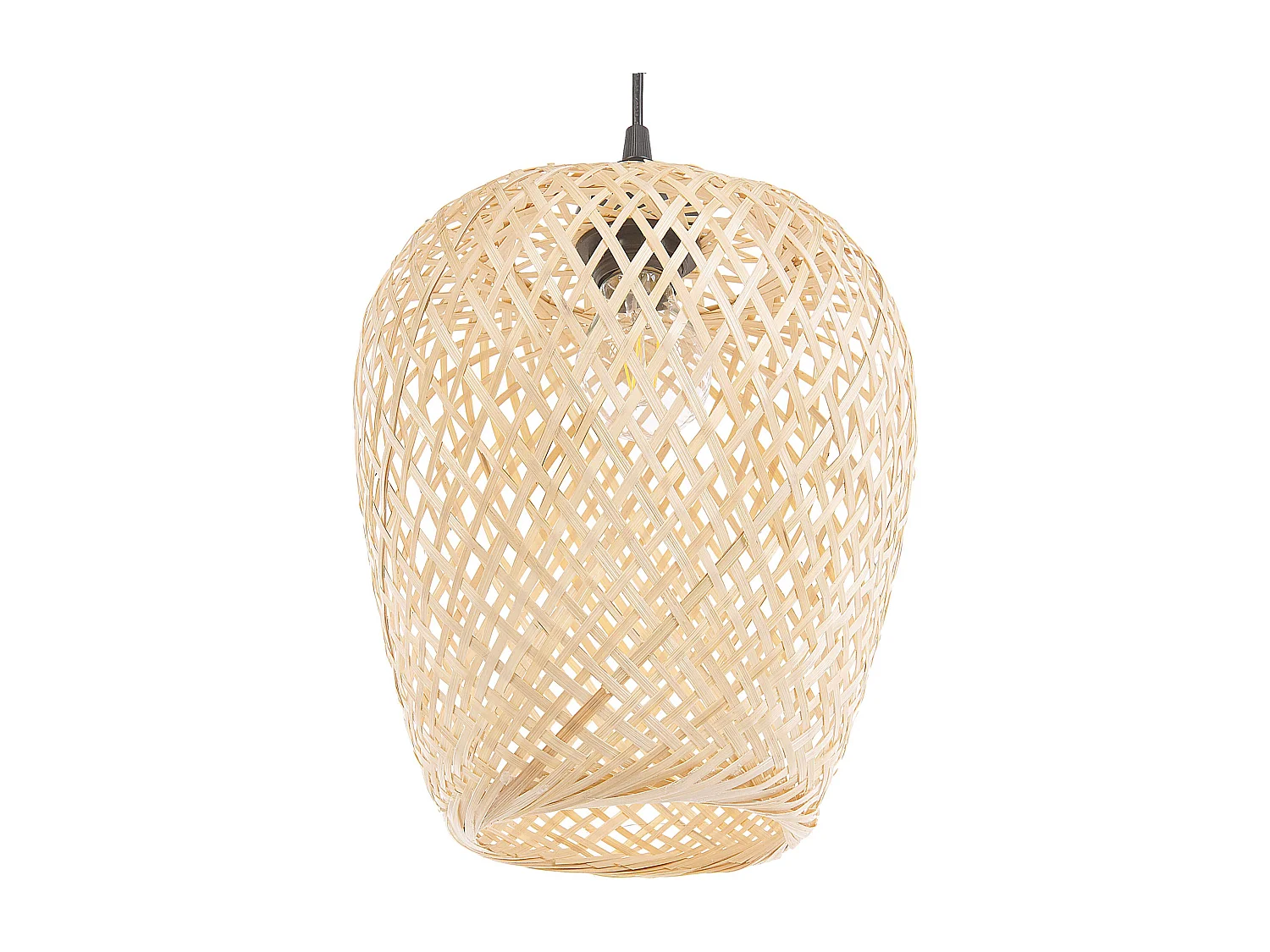 Lampa wisząca BOMU Drewno bambusowe Miedziany