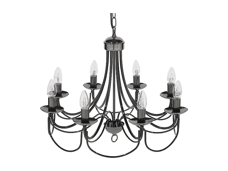 Lustre TEESTA Métal Noir