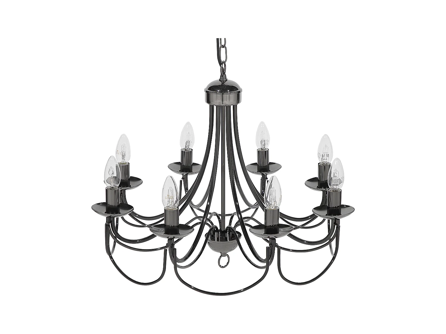 Lustre TEESTA Métal Noir
