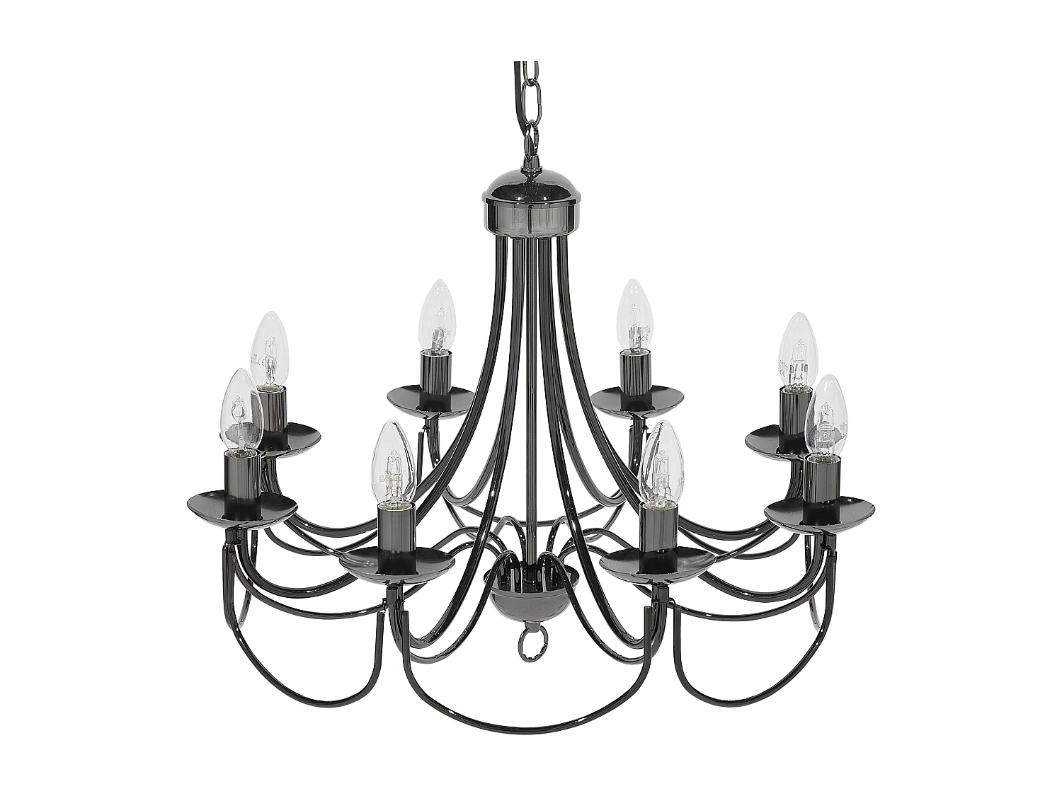 Lampadario TEESTA Metallo Nero