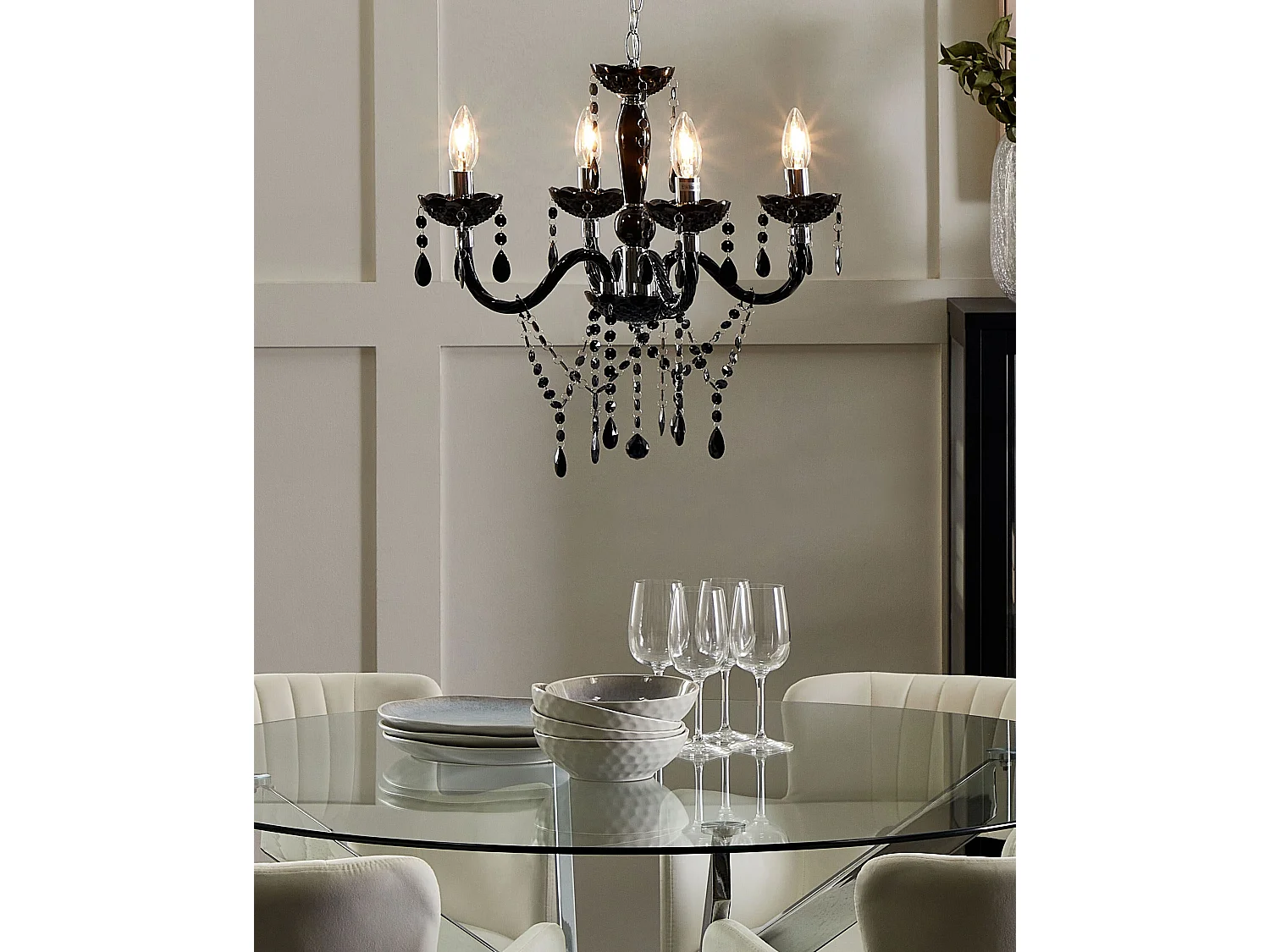 Kroonluchter KALANG Zwart