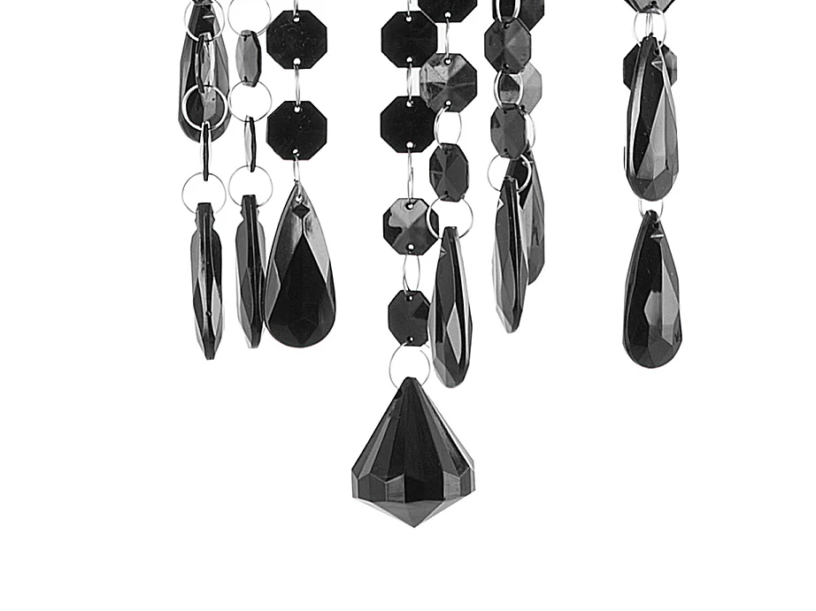 Lustre 4 ampoules noir KALANG