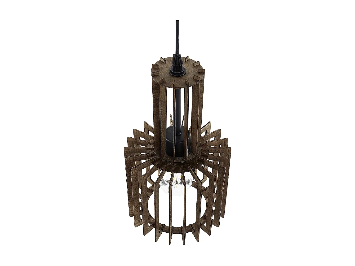 Lampe suspension NIARI Marron foncé