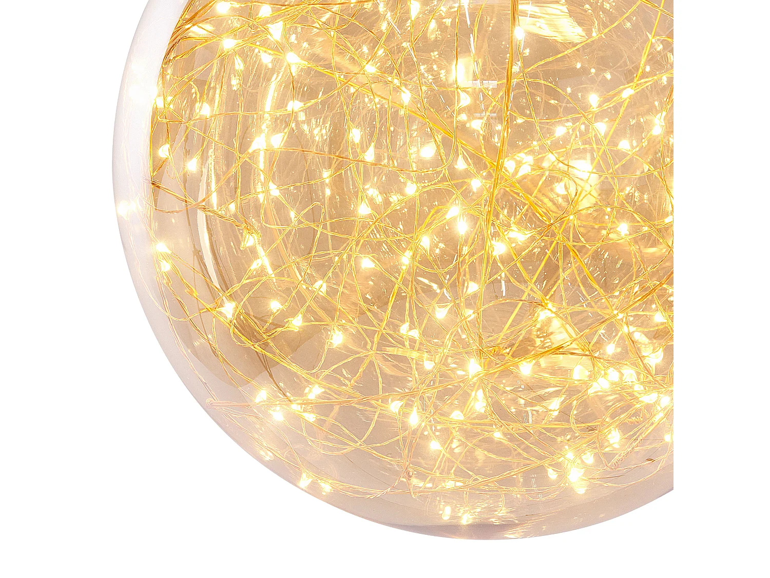 Schöne Hängeleichte Lampenschirm Glas Kugel kupfer Beni