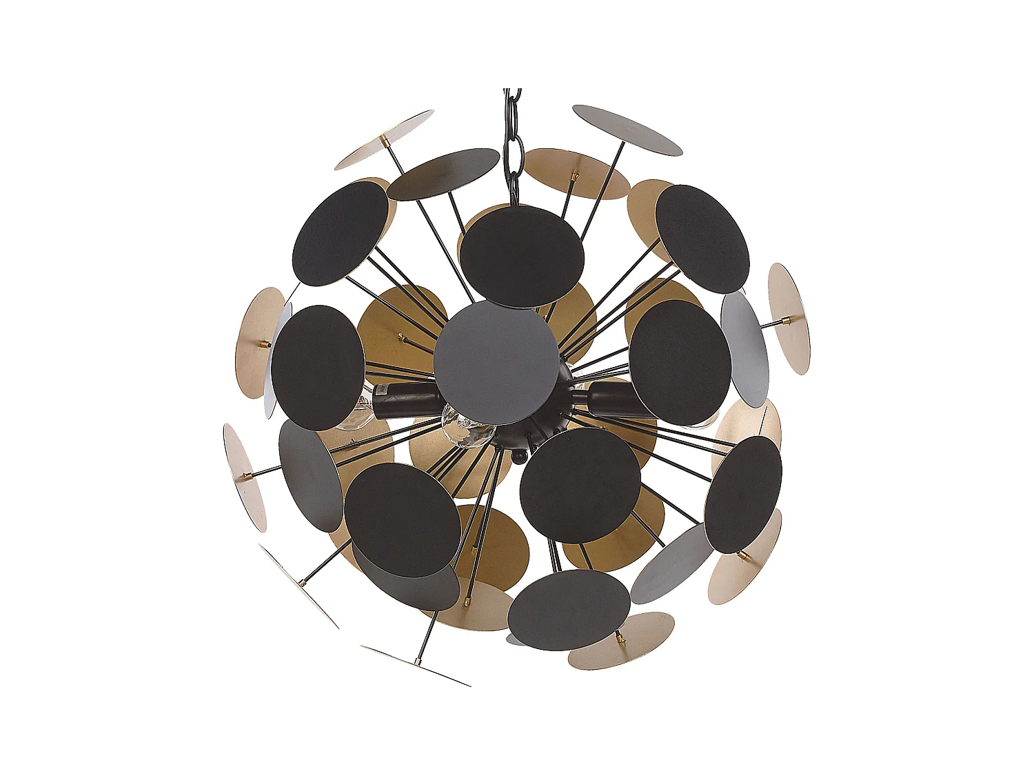 Lampe suspension MARITSA Métal Noir/doré