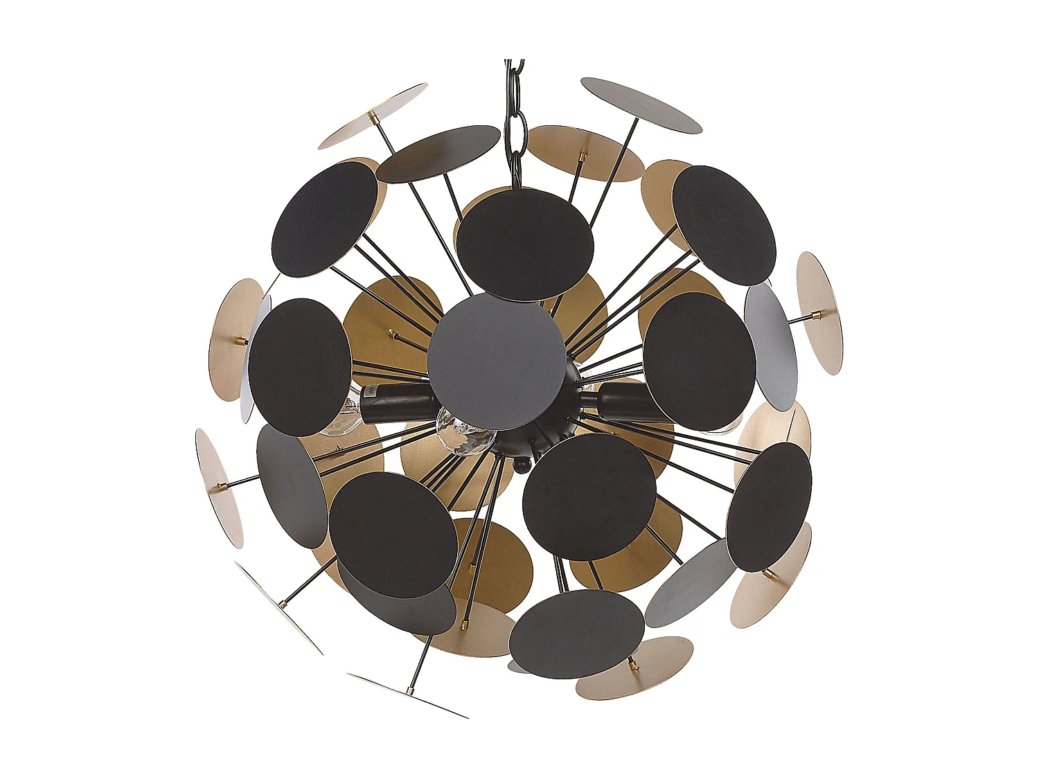 Lampe suspension MARITSA Métal Noir/doré