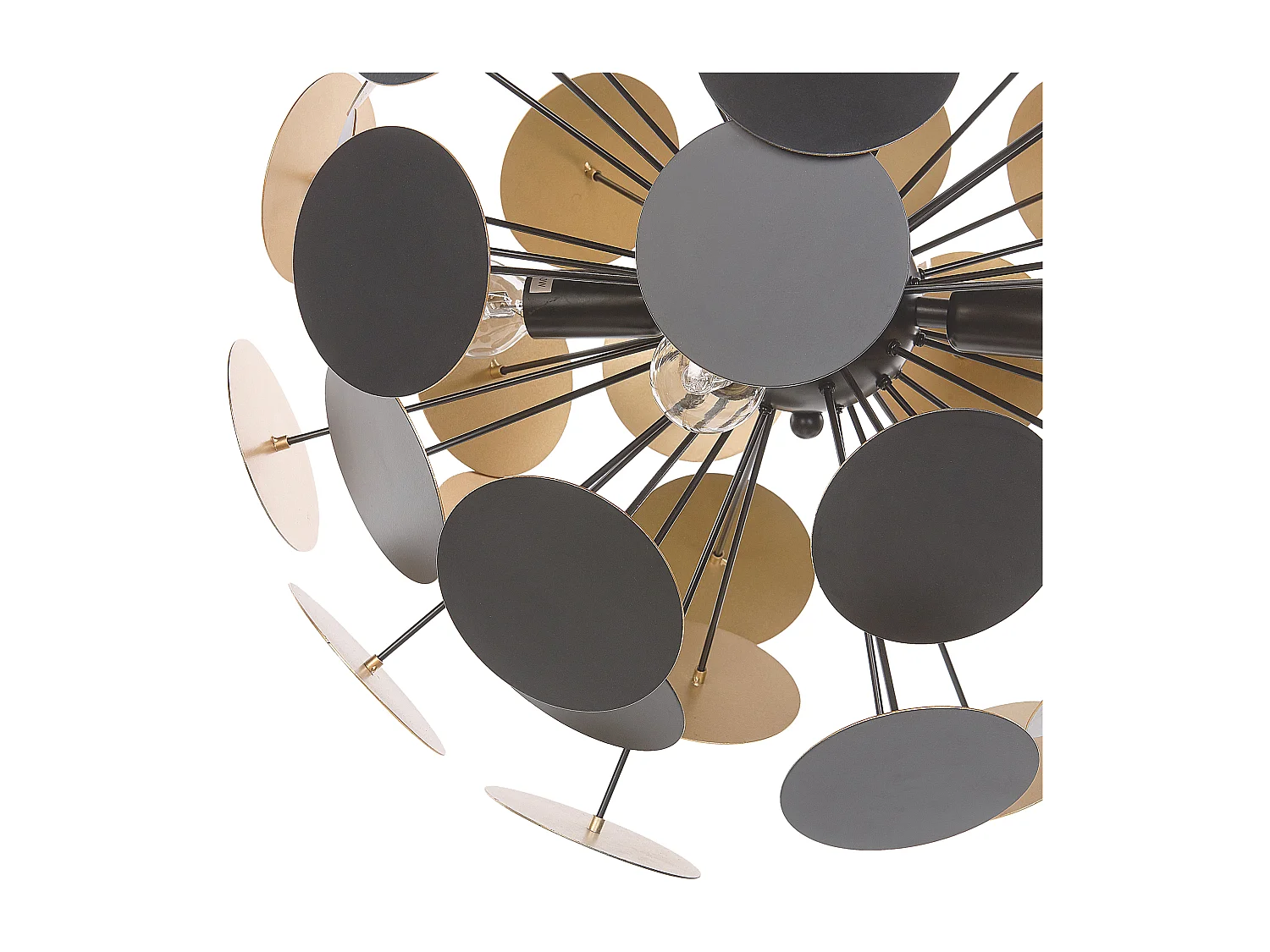 Lampe suspension MARITSA Métal Noir/doré