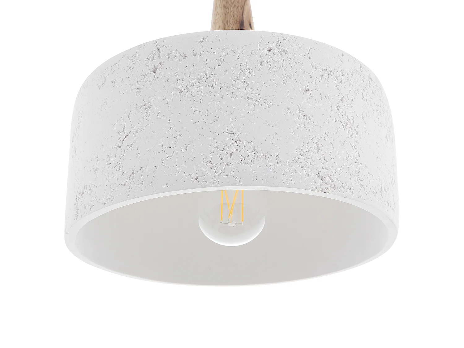 Lampe suspension BURANO Béton Blanc