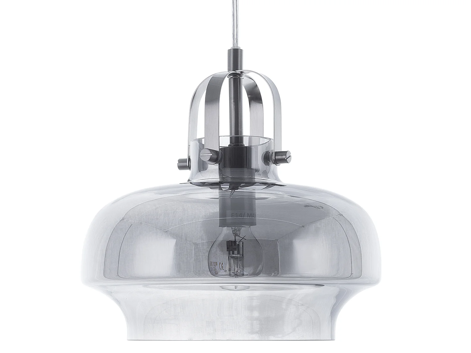 Hanglamp WILTZ Glas Lichtgrijs