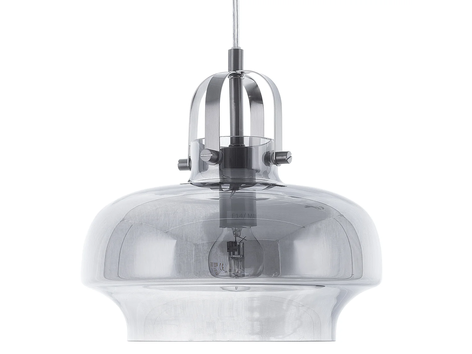 Lampa wisząca WILTZ Szkło Jasnoszary