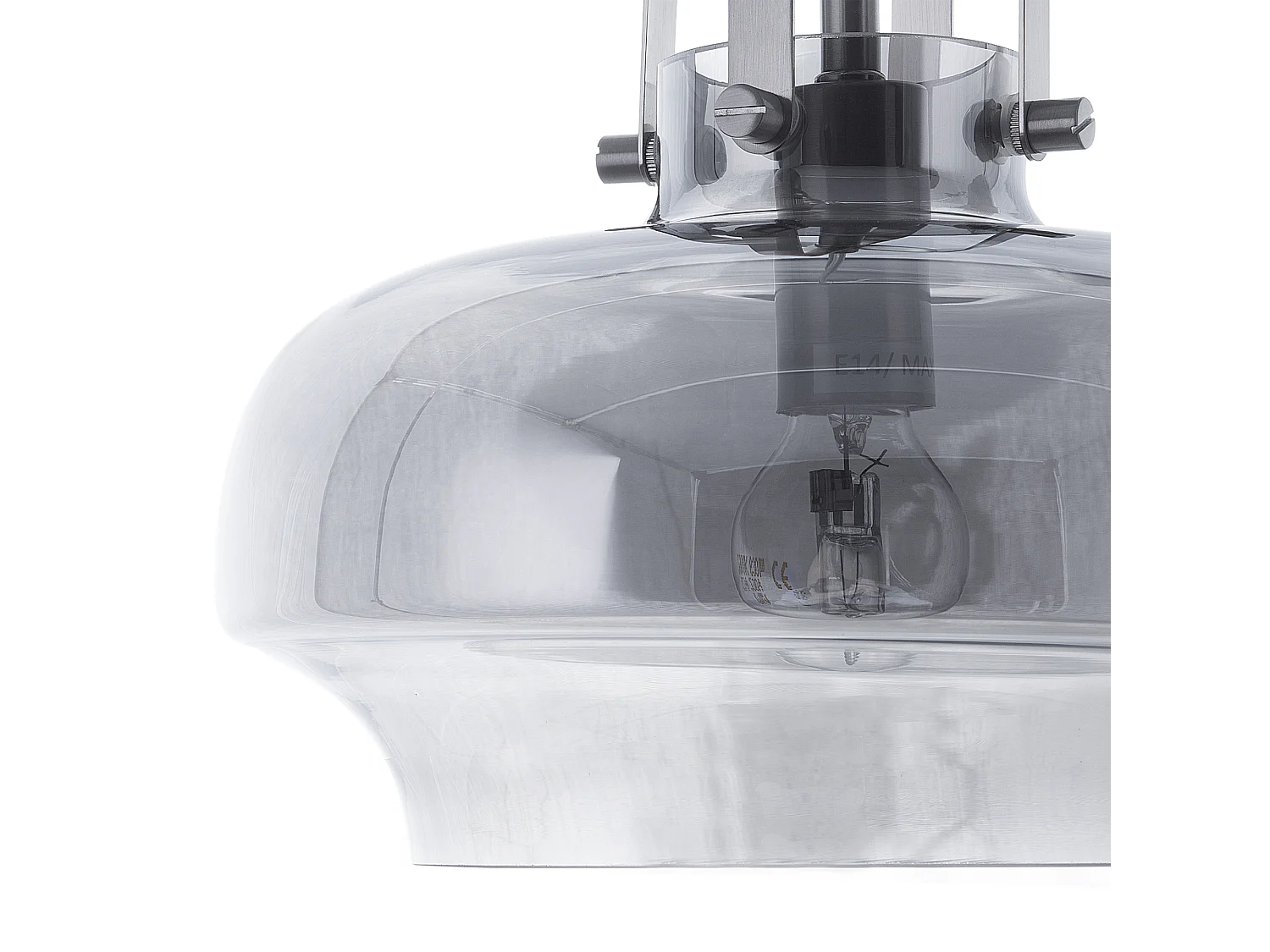 Lampa wisząca WILTZ Szkło Jasnoszary