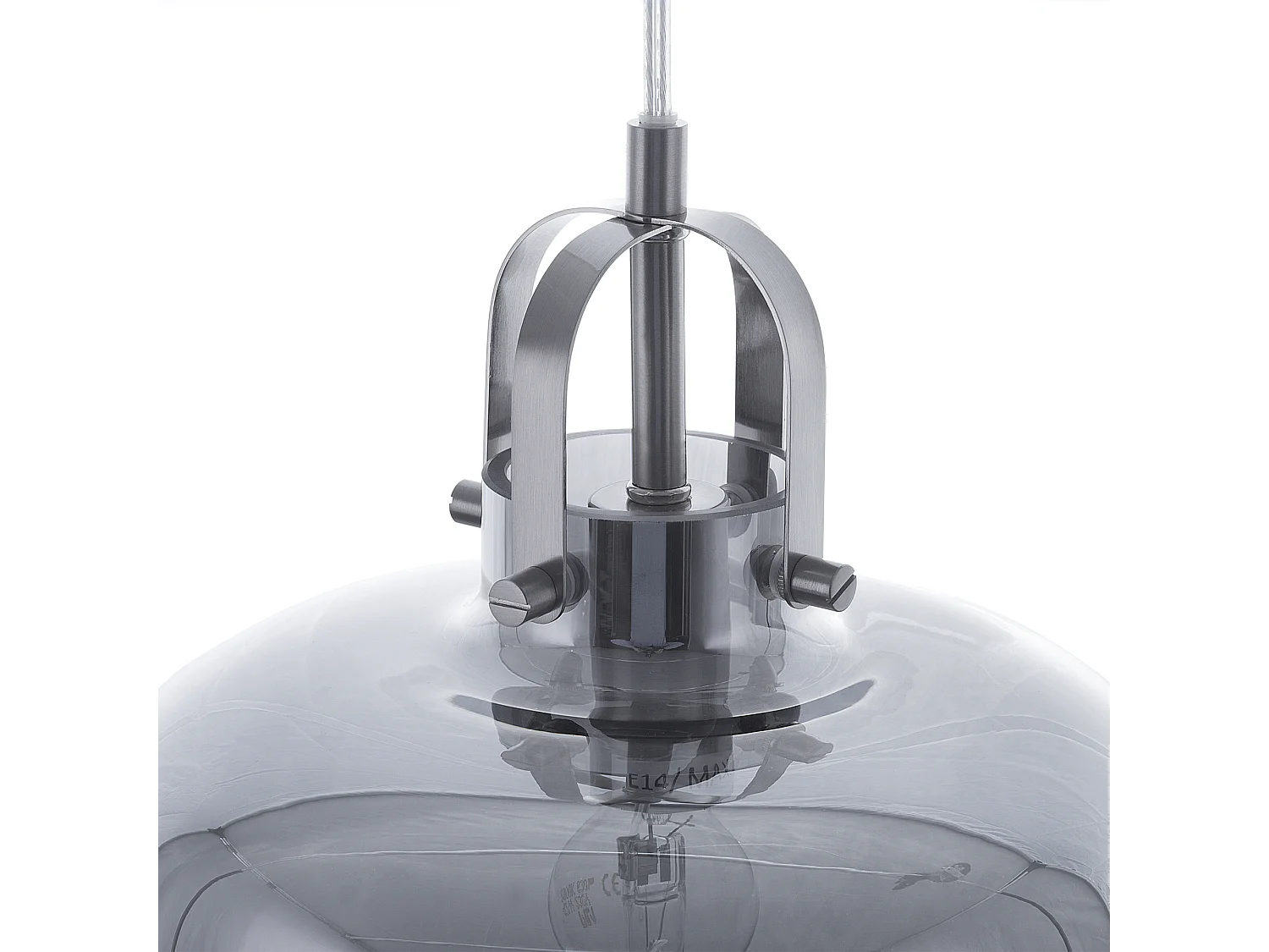 Lampa wisząca WILTZ Szkło Jasnoszary