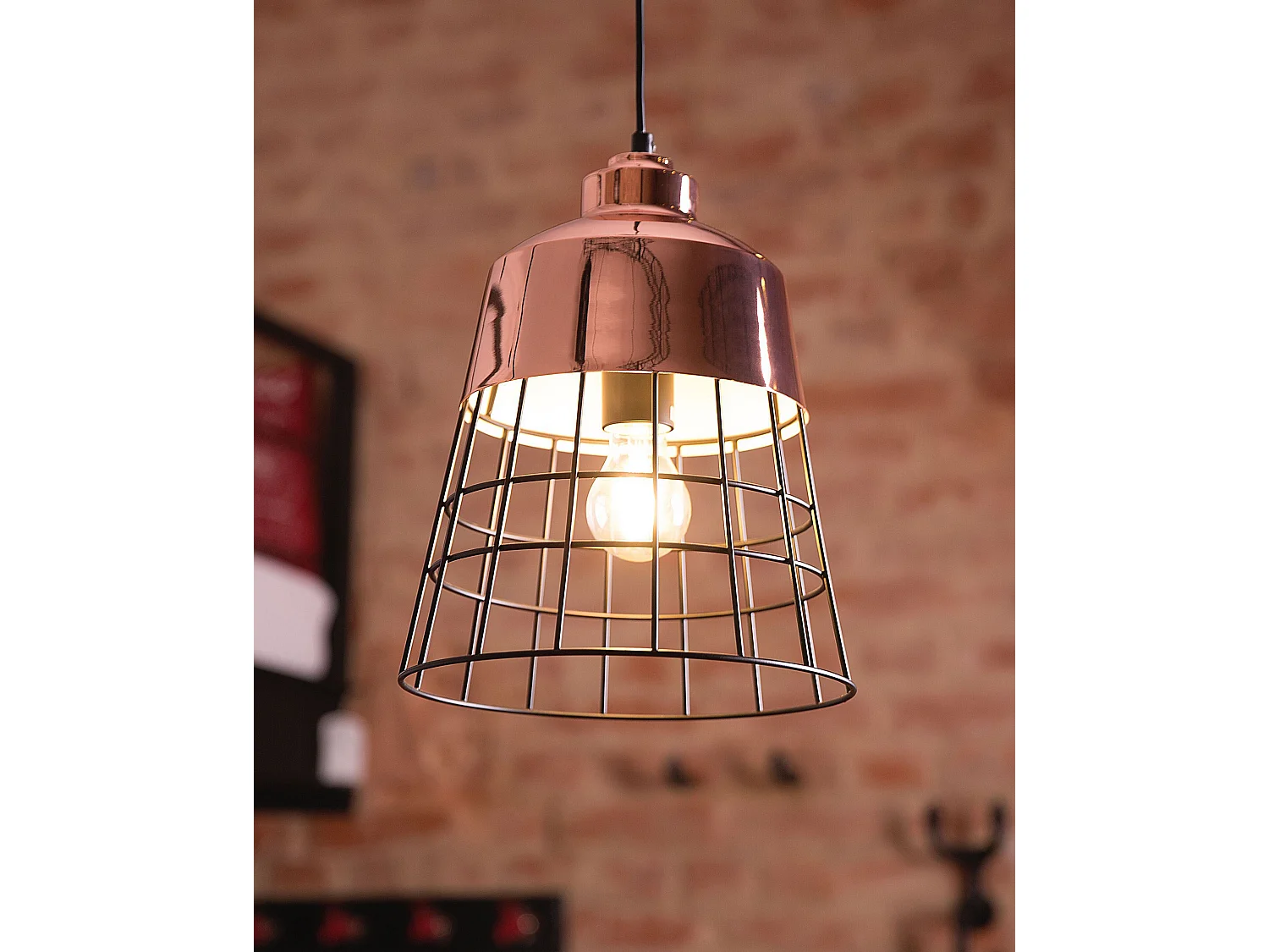 Lampe suspension MONTE Métal Cuivré