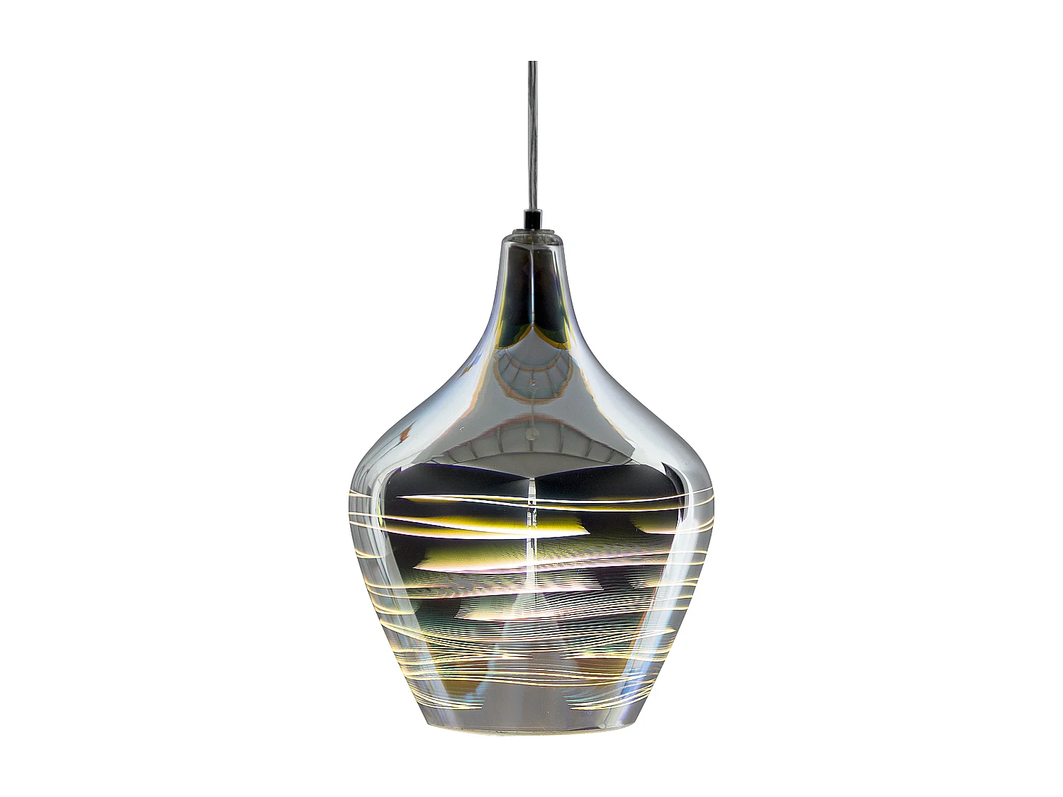 Hanglamp SANGONE Glas Zilver