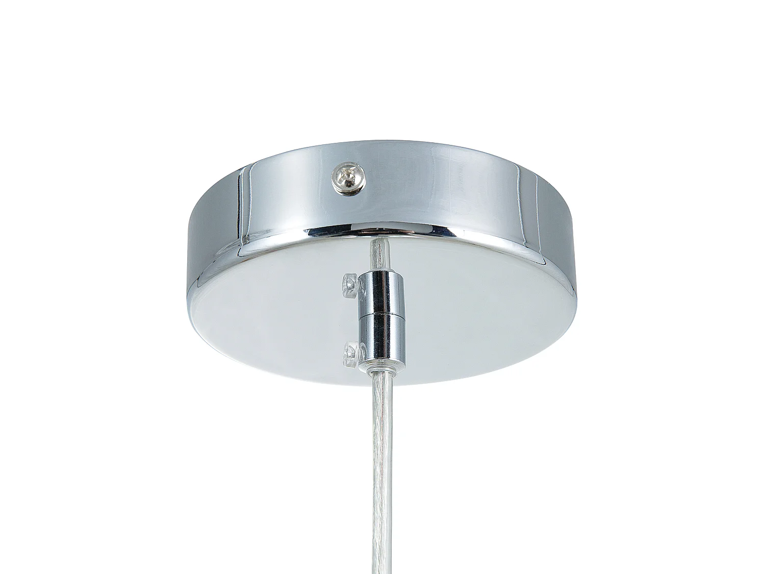 Lampe suspension SANGONE Verre Argenté