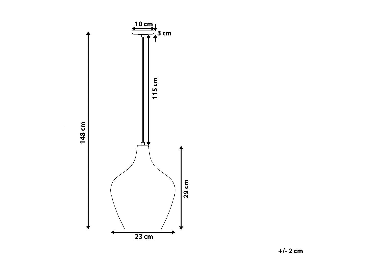 Lampe suspension SANGONE Verre Argenté