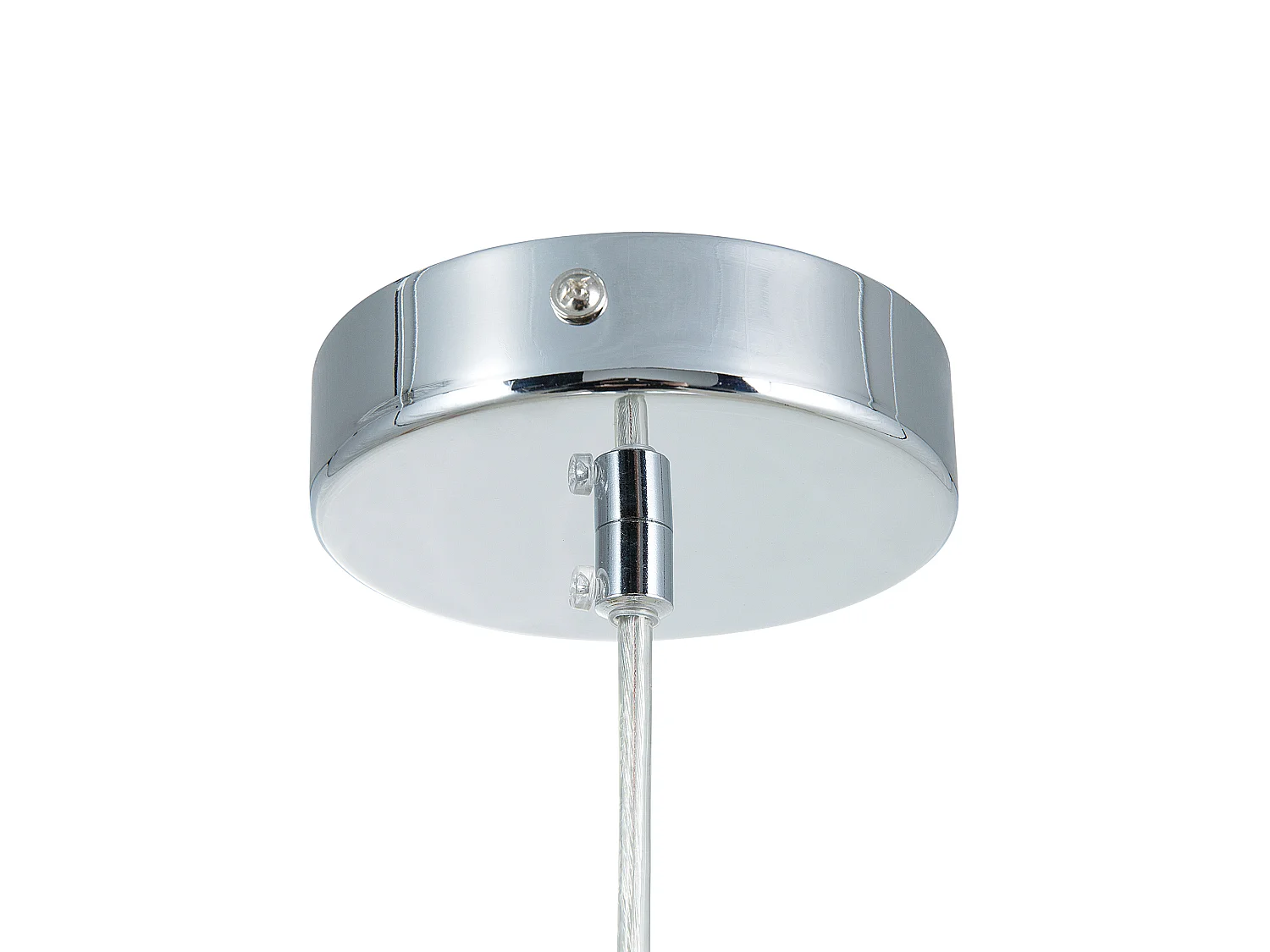 Lampe suspension SANGONE Verre Argenté