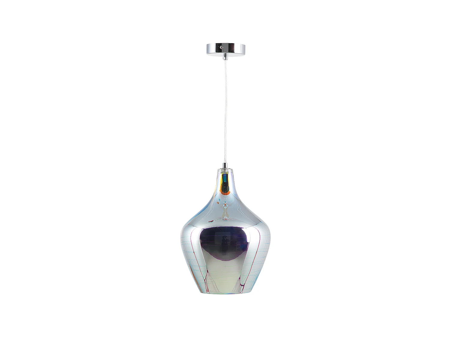 Hanglamp SANGONE Glas Zilver