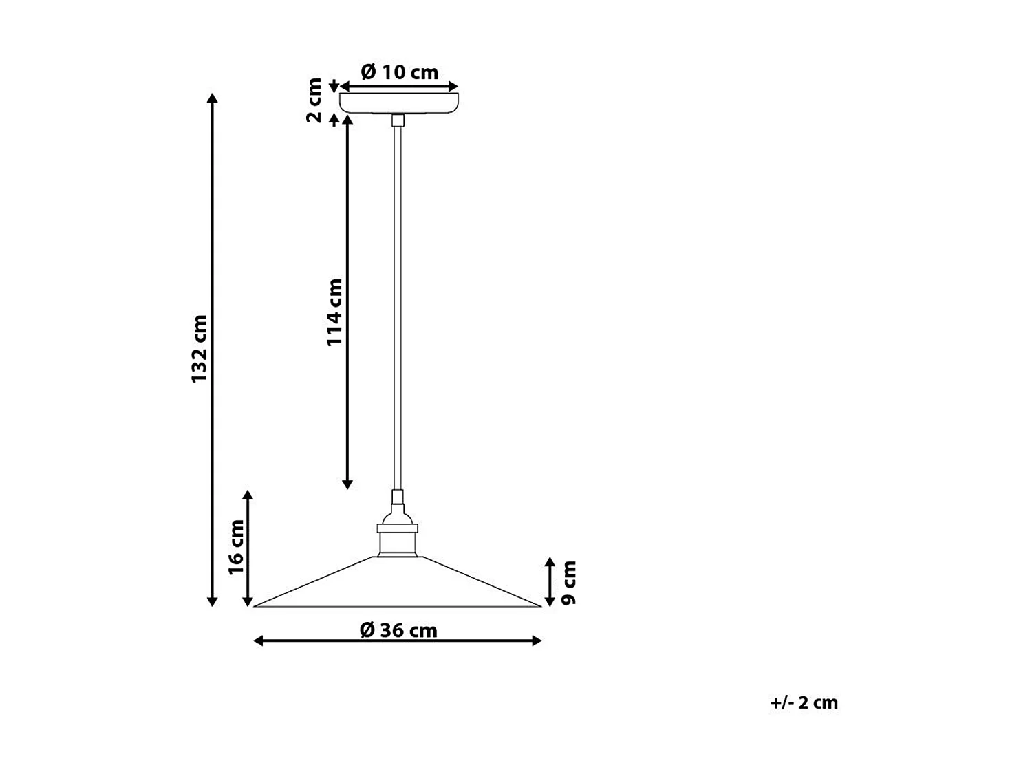 Hanglamp PELLY Metaal Koper
