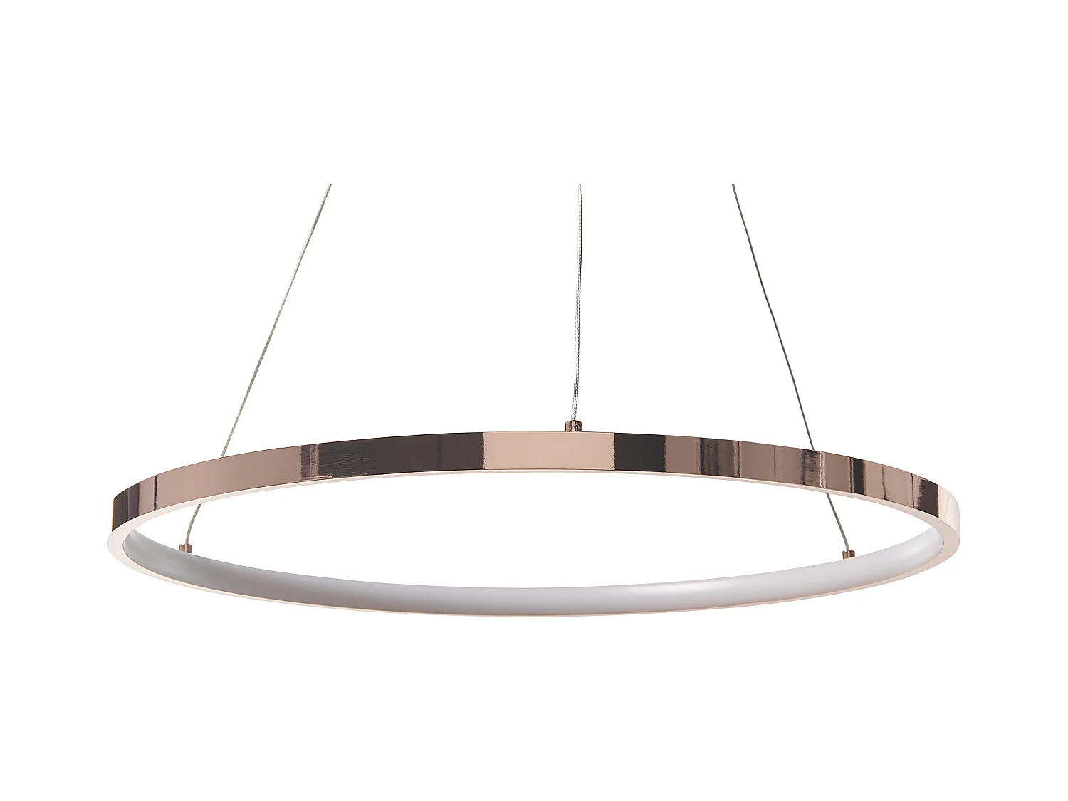 Lampe LED suspendue JORDAN Métal Rose doré
