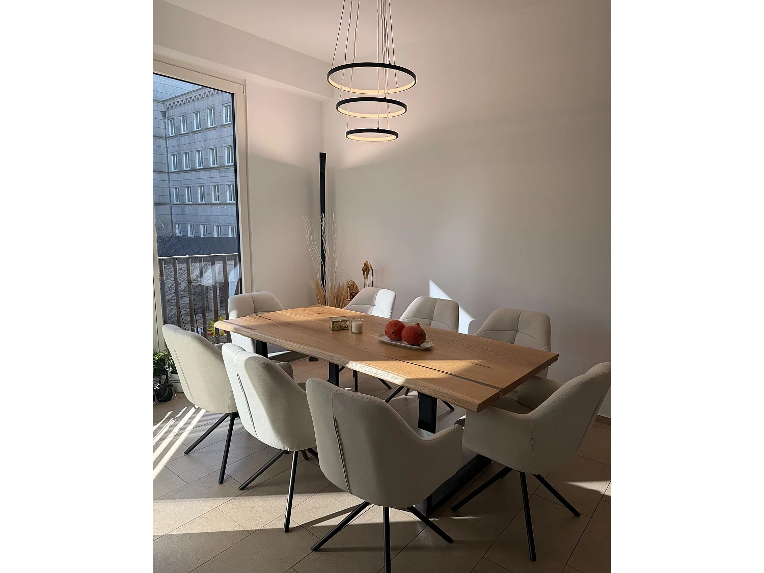 Lampe LED suspendue ATREK Métal Noir